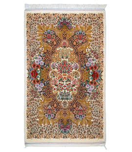 Handmade Rug In Super Fine Wool Qom | 176×107 cm | 2 square meter