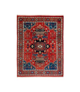 Handmade Wool Red Bakhtiari Persian Rug | 6 Sq.m