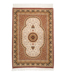 HANDMADE RUG IN SUPER FINE WOOL QOM