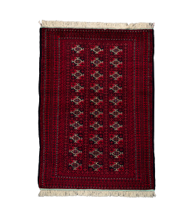 Handmade Baluch Rug In Wool & red color