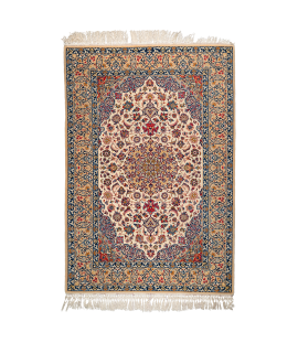 Handmade Rug In Super Fine Wool Isfahan  |159×109 cm| 2 square meter