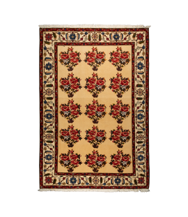 HANDMADE RUG IN WOOL & CREAM COLOR CHAHARMAHAL AND BAKHTIARI