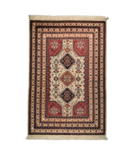 Handmade Wool Rug in Cream Color Fars | 220×146 cm | TALFIGHY (Mix of Two or More Designs) Pattern