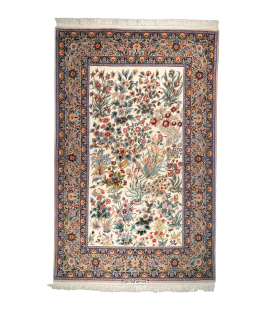 Hand Woven Persian Rug In Cream Makes A Great Addition To Any Home