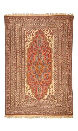 Handmade Wool Kilim from Razavi Khorasan/Mashhad | 203×138 cm | SHAAH ABBAASY(Palmette flower) Pattern