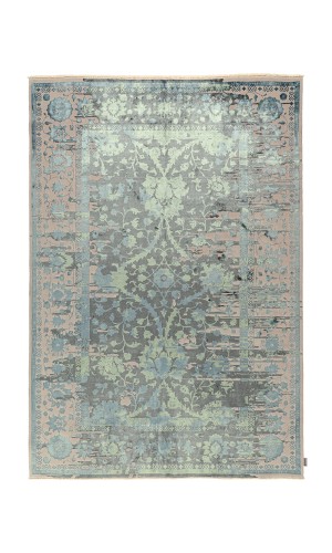 Persia Garden model l modern rug in silver & green
