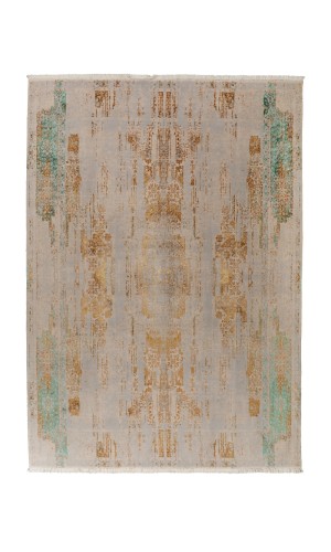 Gold Palas Rug – Wool Rug in Green & Gold Color | 300×200 CM