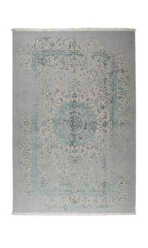 Blue toranj | Wool Rug in silver Color | 300×200 cm 