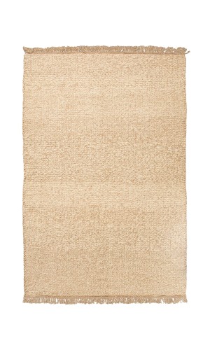 Cotton Cream Moroccan Rug | 3 sq.m | Plain Weave Design