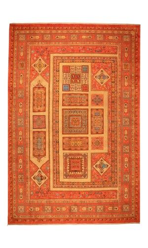 Handmade Rug In Wool Copper Color Isfahan | 322×215 cm | TALFIGHY(Mix of Two or More Designs) Pattern