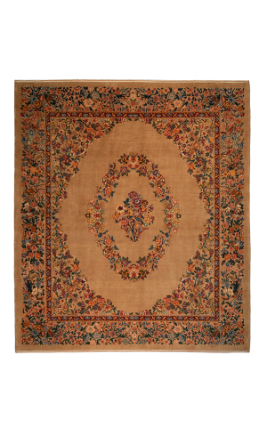 HANDMADE RUG IN WOOL WITH VEGETABLE DYED ISFAHAN