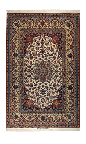 Handmade Rug Fine Wool Seirafian Brand Isfahan | 277×184 cm