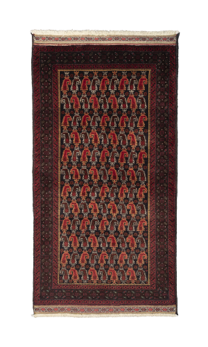 Handmade Rug In Wool Razavi Khorasan (179×99 cm)