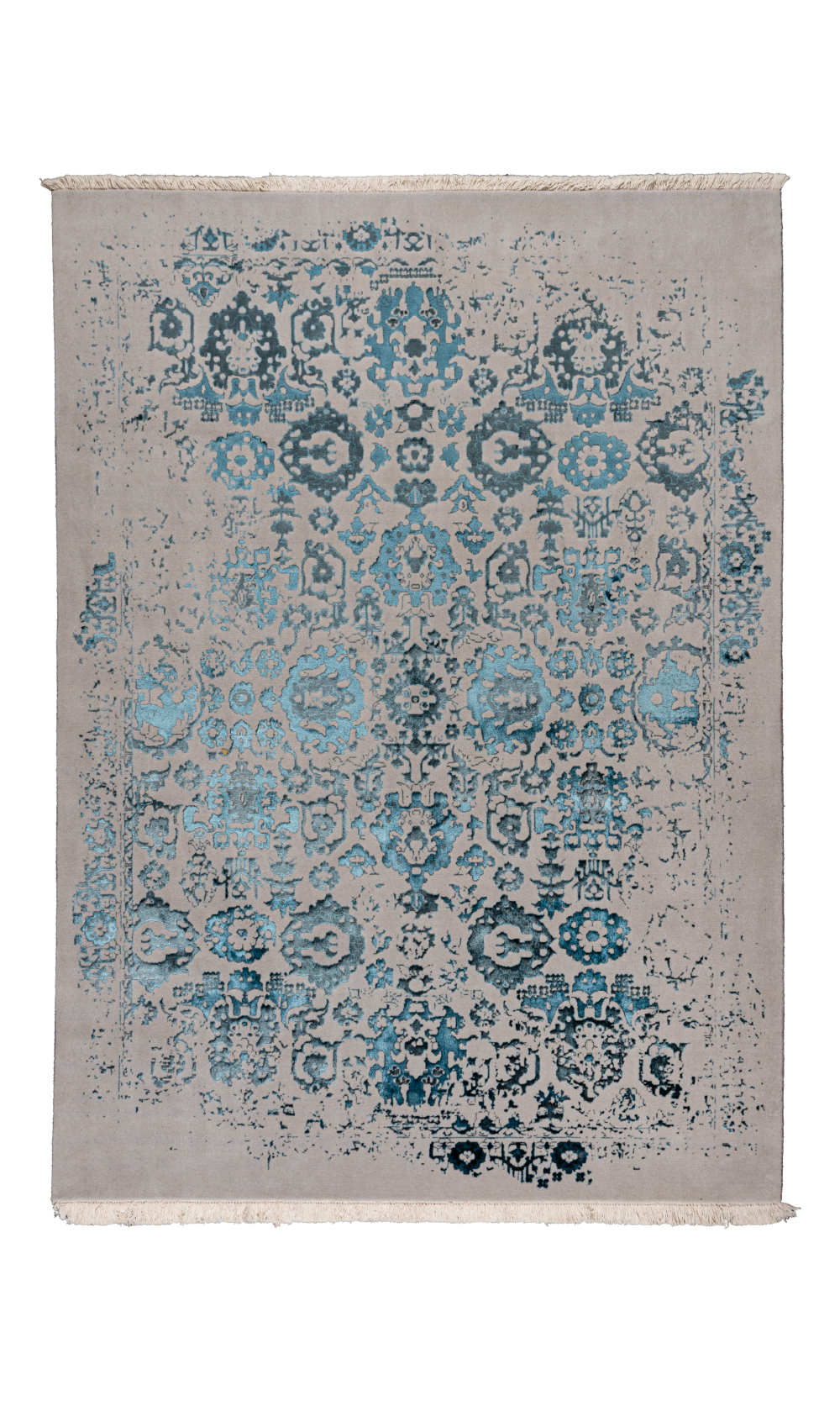 Serenity model | modern rug in blue & cream | PARSIRUG.COM