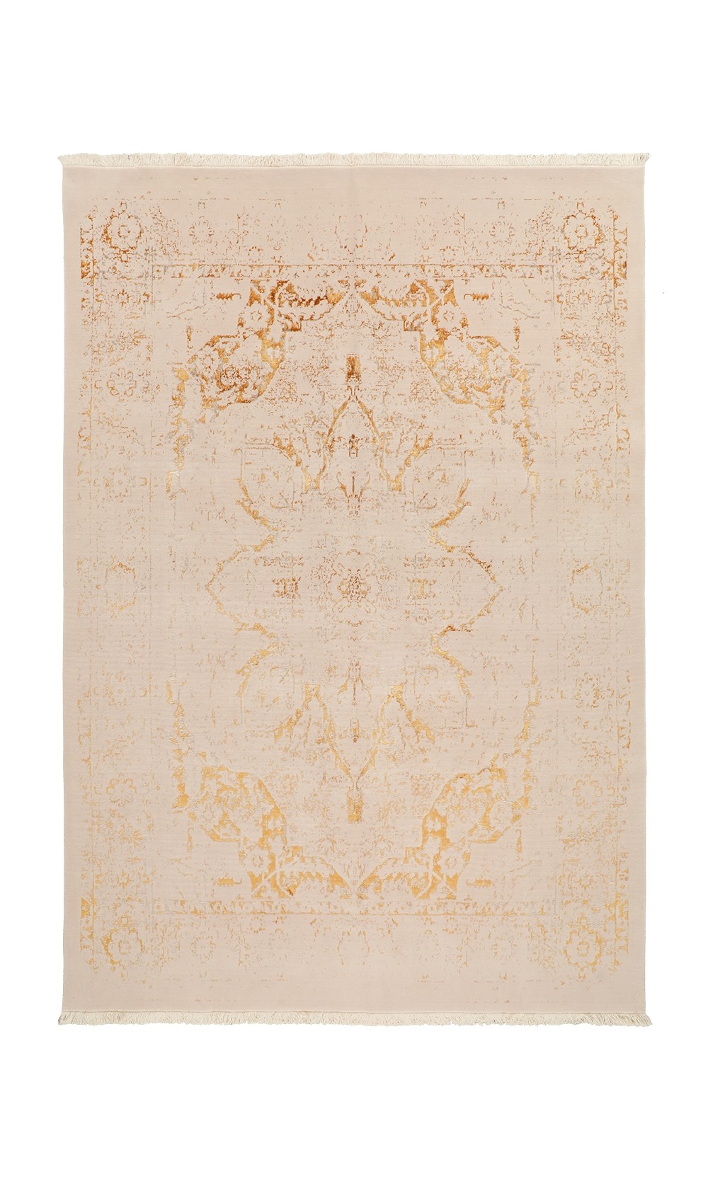 Glory | Modern persian wool rug Gold & Cream | 300×200 cm 
