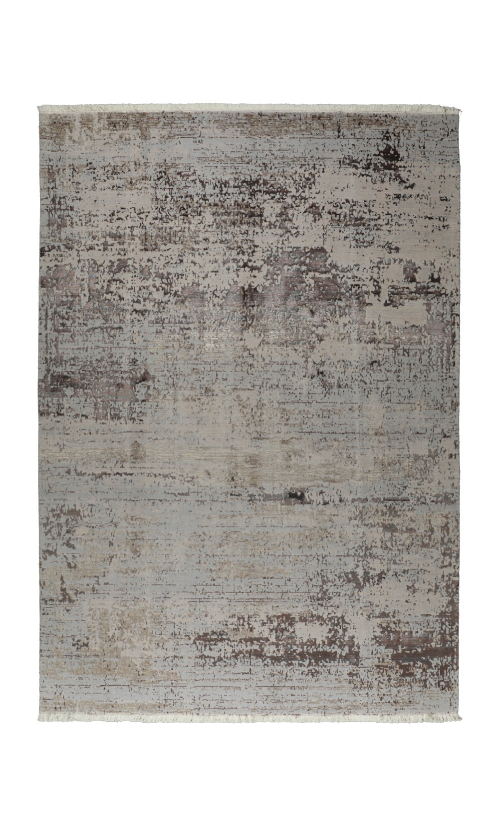 Rock Brown | wool rug cream & brown colour | 240×175 cm