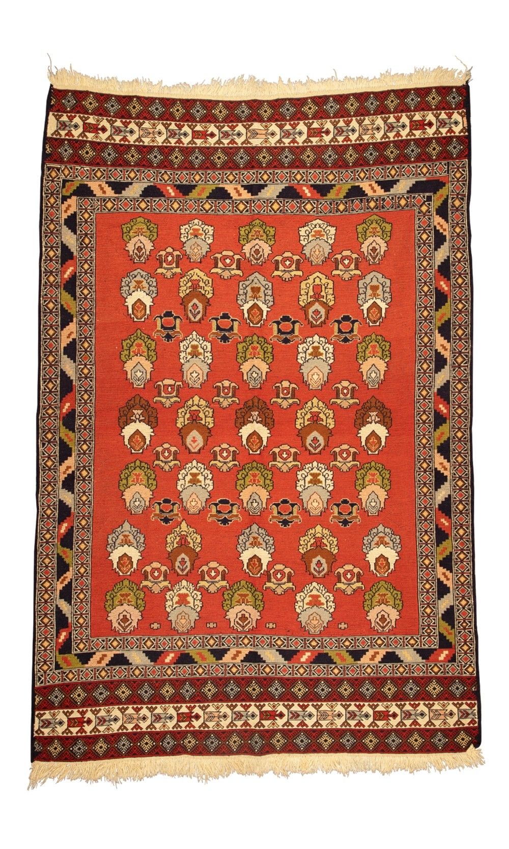 Handmade Rug In Wool Kilim RAZAVI KHORASAN/QUCHAN(195×130 cm)