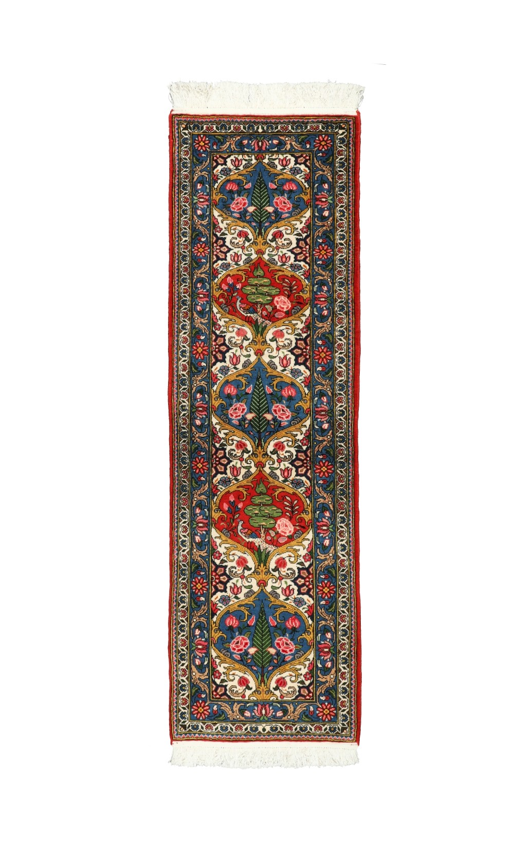Traditional Bakhtiari Colorful Wool Runner Rug - DERAKHTY - 191x60