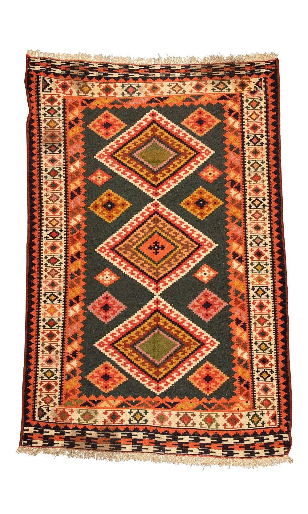 Handmade Rug In Wool Kilim RAZAVI KHORASAN/QUCHAN (192×128 cm)
