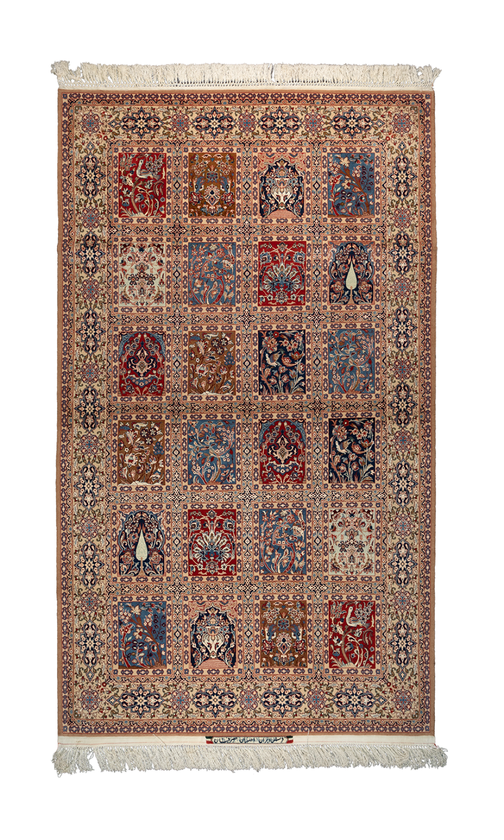 Handmade Rug In Super Fine Wool Seirafian Brand Isfahan | 227×140 cm | GHAABY(Panel design)