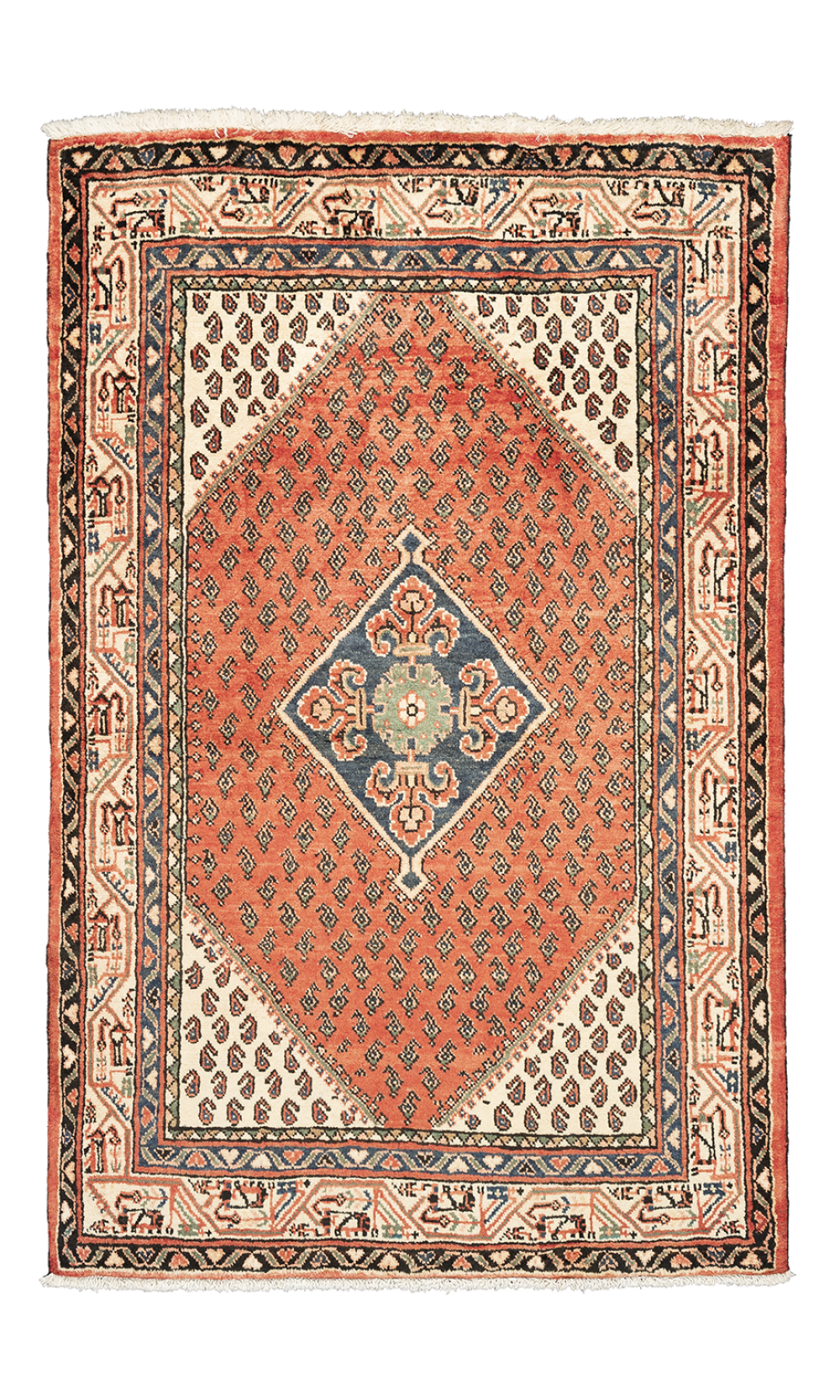 Handmade Rug In Wool Hamadan (160×102 cm)