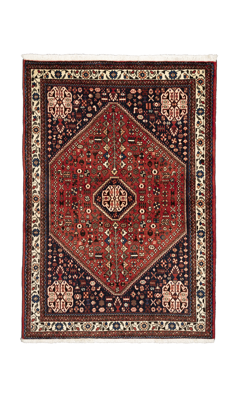 Handmade Rug In Wool red base color Fars (150×104 cm)