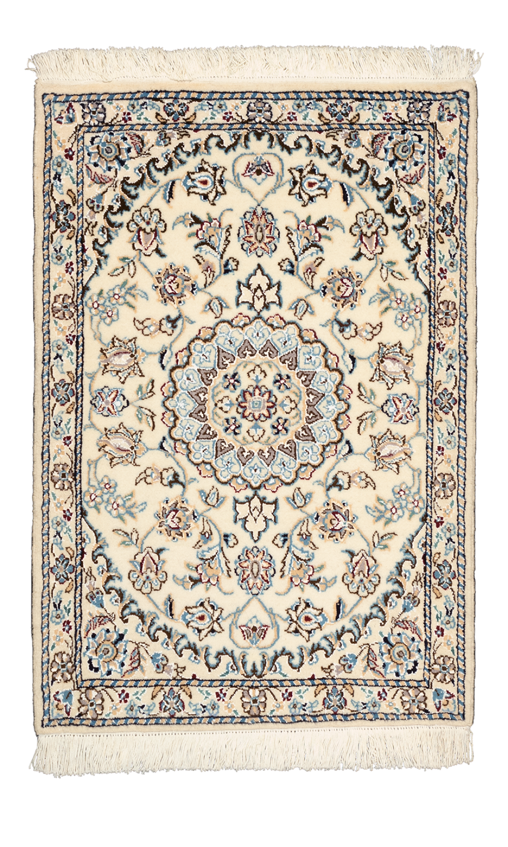 Handmade Rug In Wool Nain Isfahan (89×60 cm)