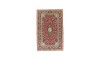 Wool Red Isfahan Persian Rug | 222 x 143 cm
