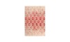 Red touch model l modern rug in red & cream | 6 square