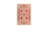 Life Collection - Machine-made Rug in Wool cream & red Color | 4 square rug