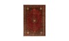 Red Wool Persian Rug Qashqai | 308×214 cm | Medallion Mix Pattern