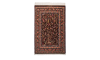 HANDMADE RUG IN SUPER FINE WOOL BROWN_RED COLOR QOM