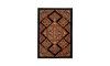 Handmade Wool Black color Panel design Rug | 247×173 cm | 4 square rug 