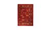 HANDMADE RUG IN WOOL & RED COLOR WITH VEGETABLE DYED ISFAHAN