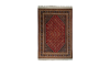 Handmade Wool Red Persian Rug Fars | Medallion Pattern