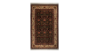  Black Persian Finewool Rug Qom | 245×151 cm | Flower Pattern