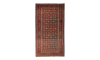 Handmade Rug In Wool & Black base color Razavi Khorasan | 210×113 cm | HENDESY(Geometrical)