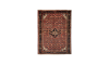 Handmade Rug In Wool in copper base color Hamadan | 202×165 cm