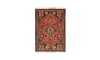  Rug In Wool & copper color base Qashqai | 152×107 cm |2 square