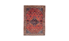 Handmade Rug In Wool & copper color Meymeh Isfahan (154×107 cm)
