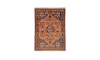 Handmade Rug In Wool copper base color Qashqai/Fars (147×103 cm)
