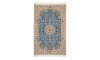 Handmade Rug In Wool & Blue color Naeen Isfahan (160 ×104 cm)