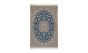 Handmade Rug In Wool & Blue color Naeen Isfahan (153 ×101 cm)
