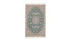 Handmade Rug In Wool & Green color Naeen Isfahan | 122 × 78 cm