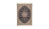 Handmade Rug In Wool & Black base color Naeen Isfahan | 116 × 81 cm