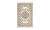 Handmade Rug In Wool & Cream color Naeen Isfahan ( 90 × 58 cm)
