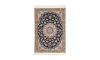 Handmade Rug In Wool & Dark Blue color Naeen Isfahan ( 90 × 60 cm)