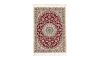 Handmade Rug In Wool & red color Nain Isfahan | 85×60 cm | 