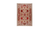 Life model | modern rug in red & cream | 7.5 square meter