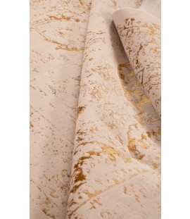 Glory | Modern persian wool rug Gold & Cream